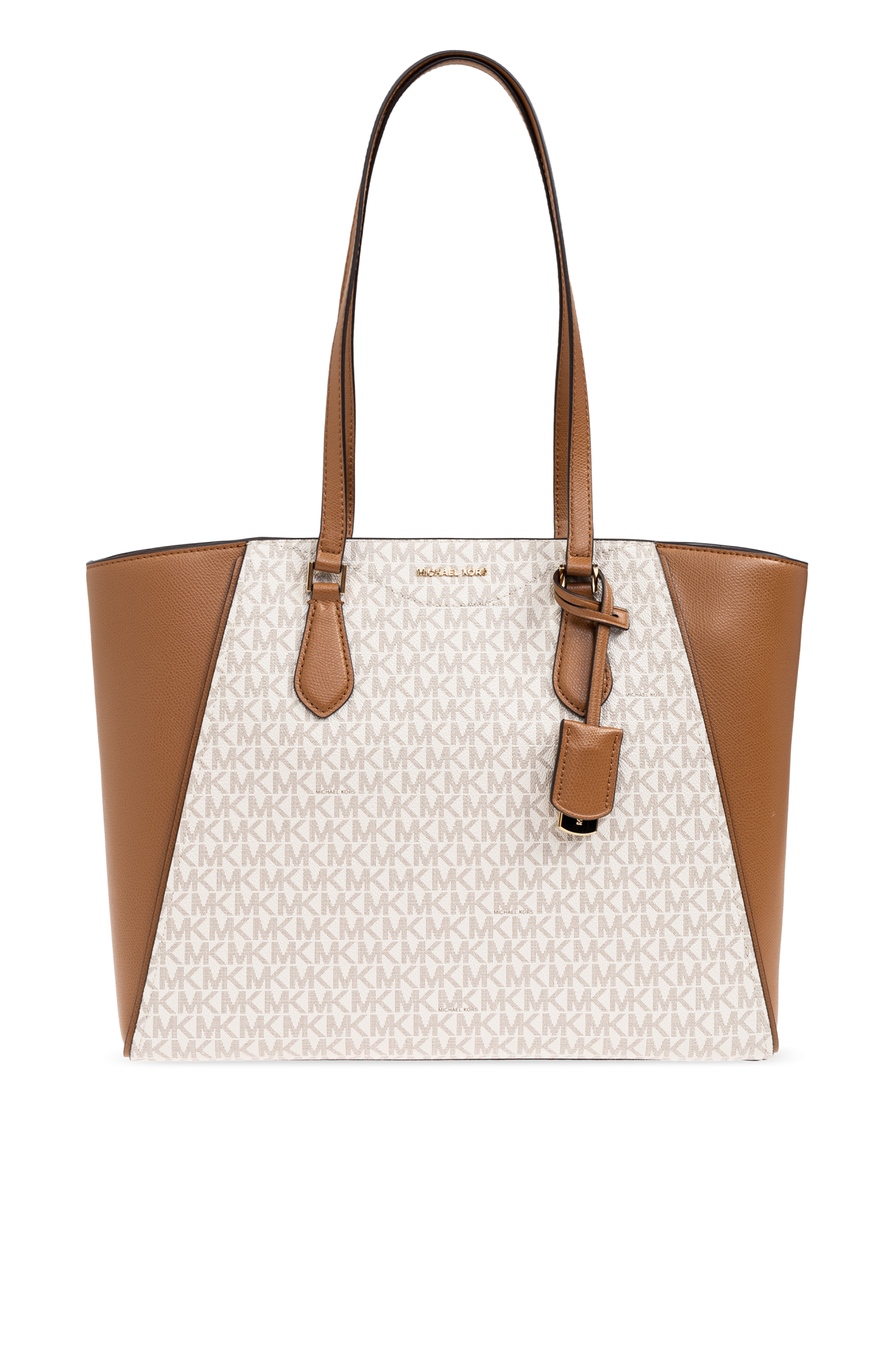 Michael kors cream tote bag discount